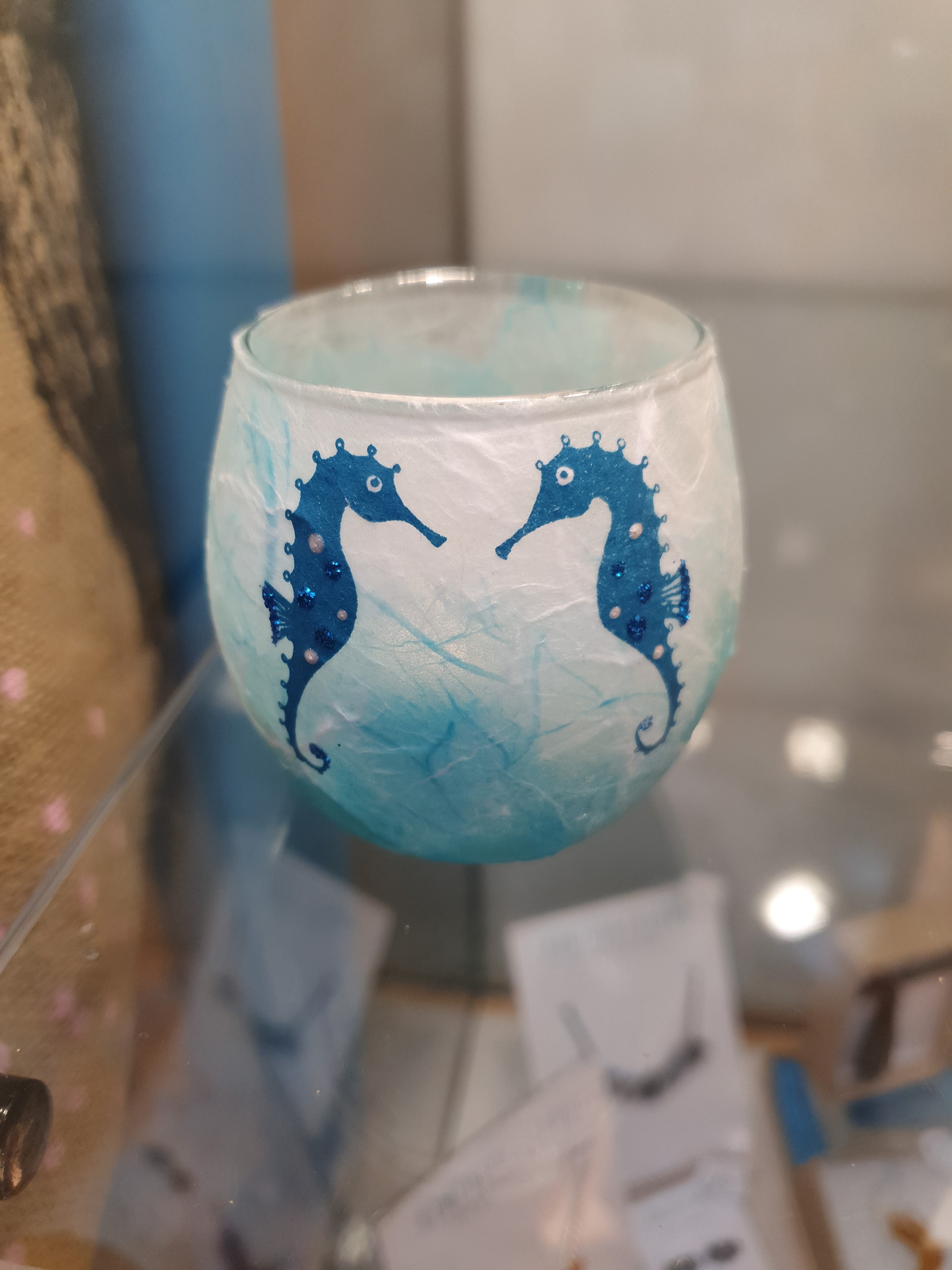 Strawsilk T light Votive Sea Horses image 1