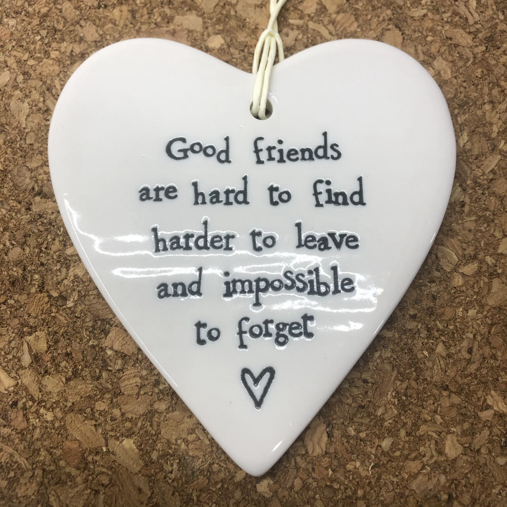 Ceramic Hanging Heart  Good Friends image 4