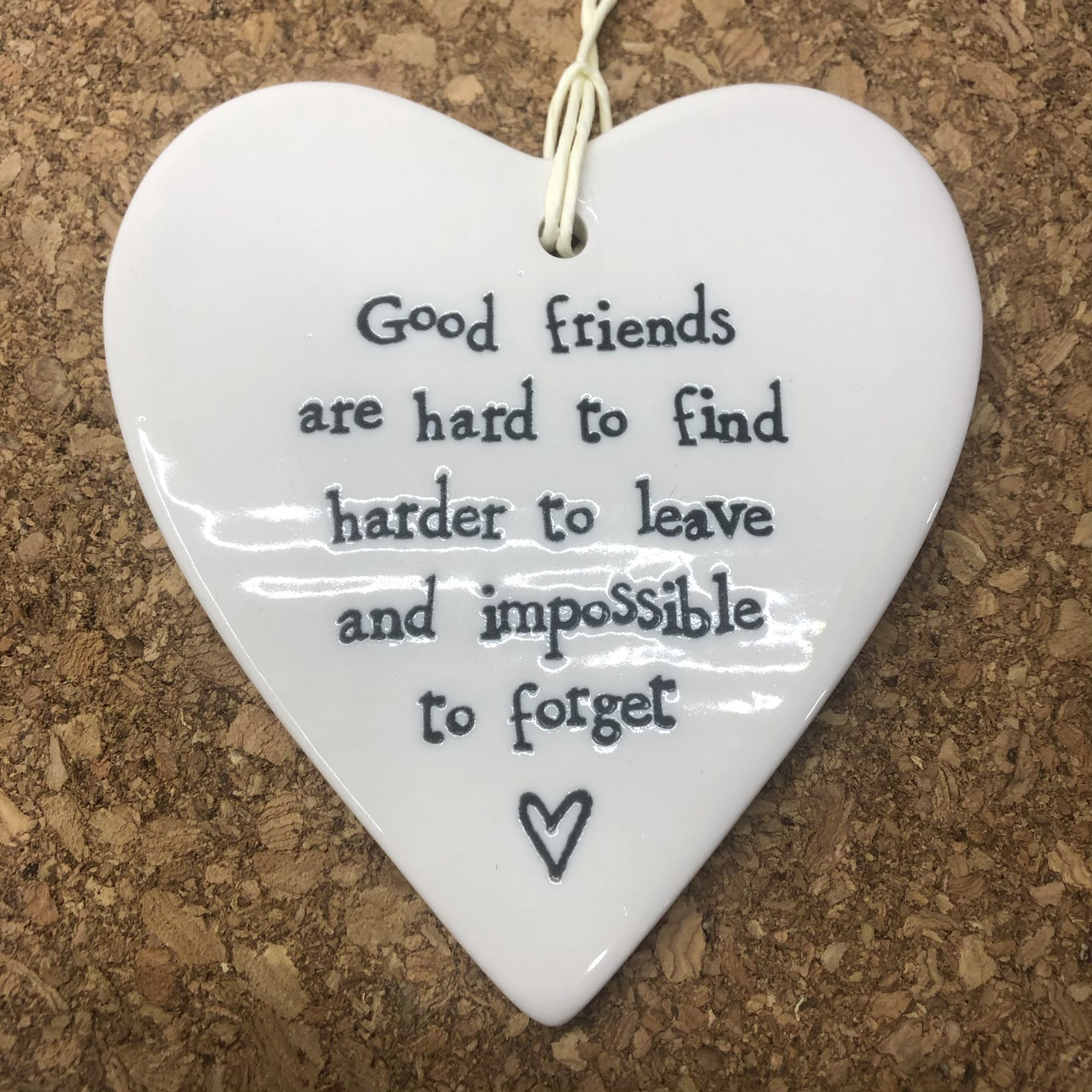 Ceramic Hanging Heart  Good Friends image 4