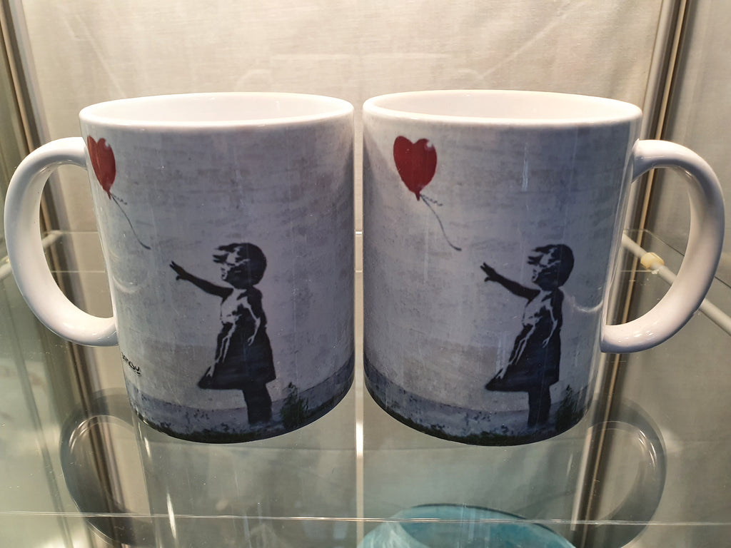 Banksy Mug Heart Blown Away image 0