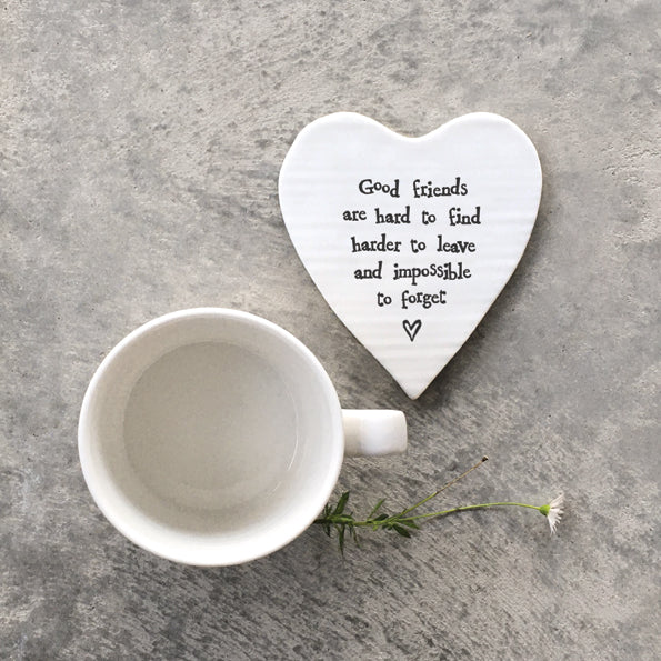 East of India Coaster Good Friends Are Hard To find image 1
