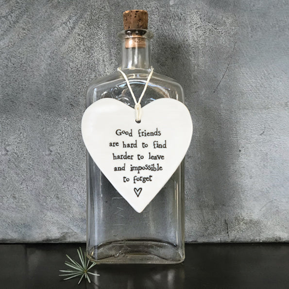 Ceramic Hanging Heart  Good Friends image 1