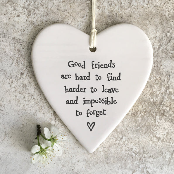 Ceramic Hanging Heart  Good Friends image 0