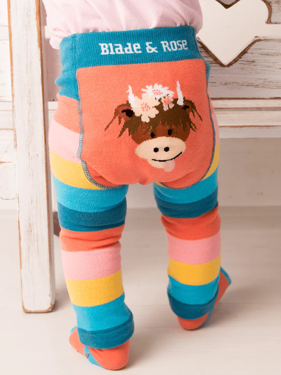 Blade and Rose Bonnie the Highland Cow leggings image 1
