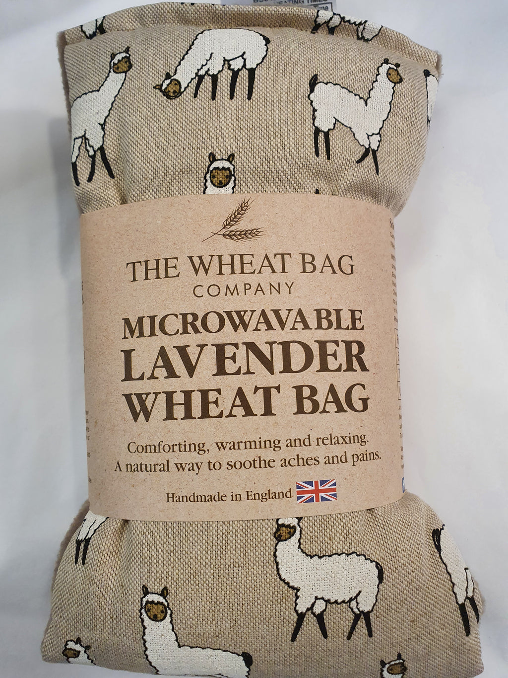 Microwavable Lavender Wheat Bag llama image 0