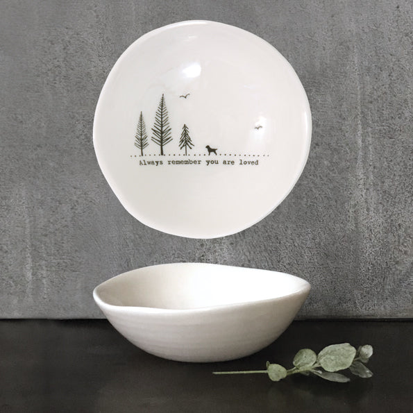 Ceramic Wobbly Trinket Bowl Medium Alway Remember image 0