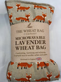 Microwavable Lavender Wheat Bag Foxes image 0