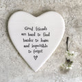 East of India Coaster Good Friends Are Hard To find image 0