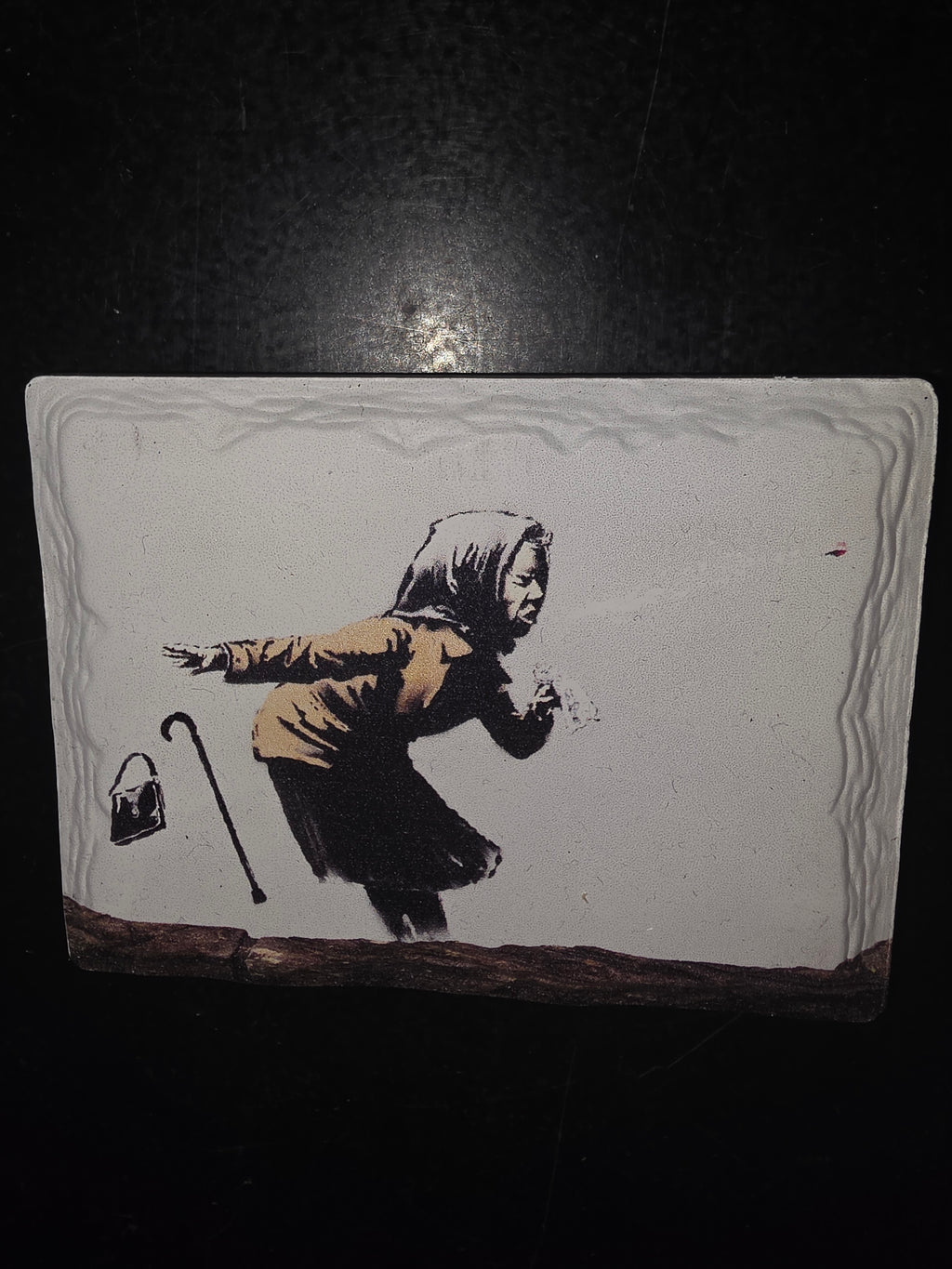 Banksy ceramic Magnet image 0