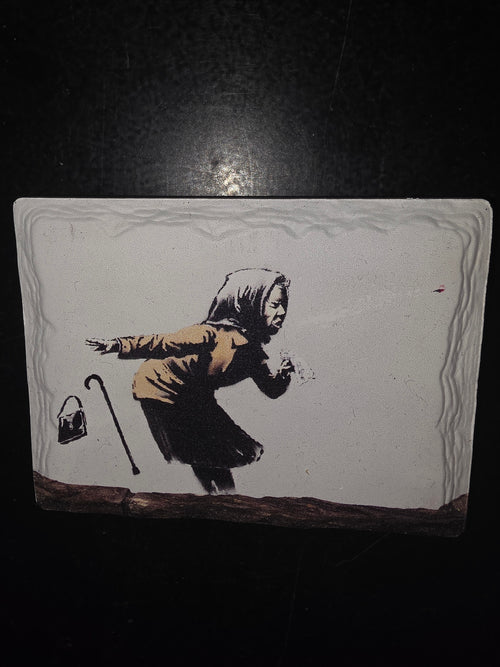 Banksy ceramic Magnet image 0