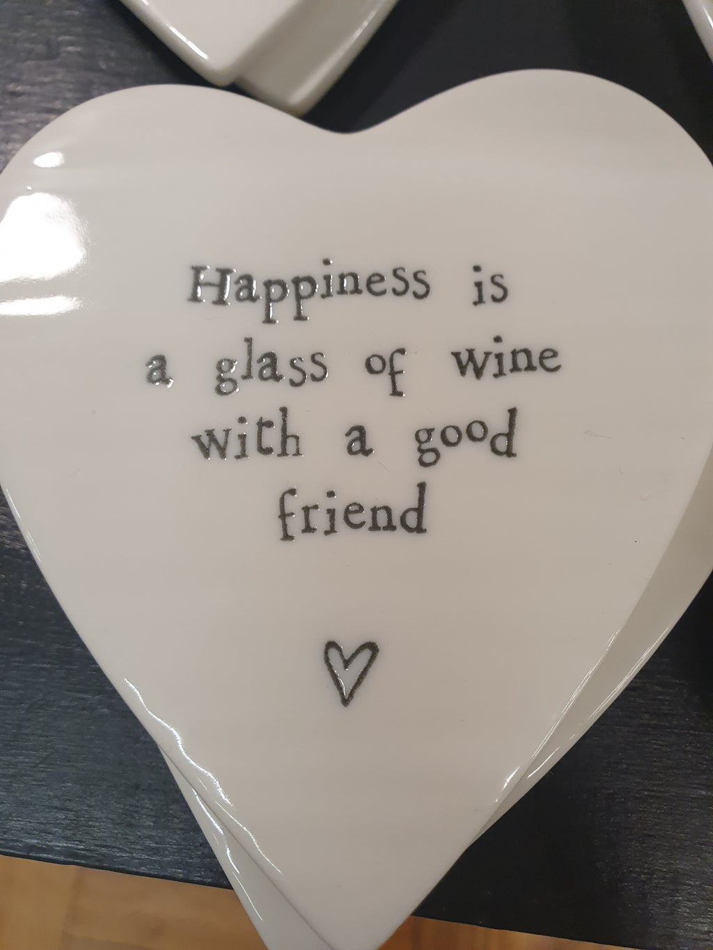 East of India Coaster Happiness is a Glass of Wine With A Good Friend image 2