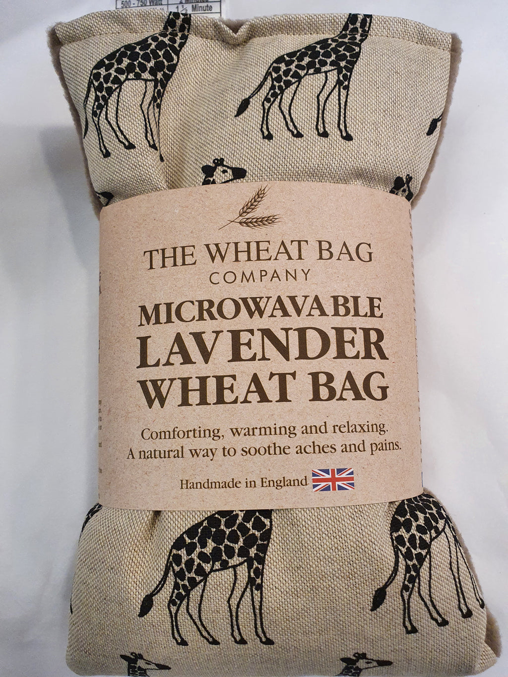 Microwavable Lavender Wheat Bag Giraffe image 0