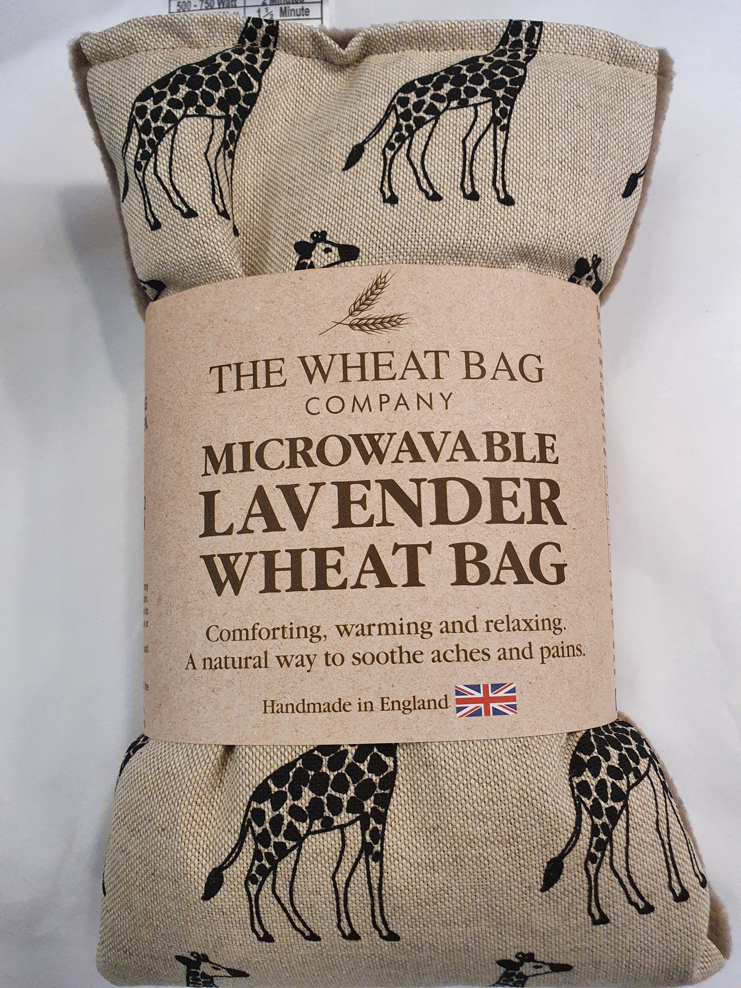 Microwavable Lavender Wheat Bag Giraffe image 0