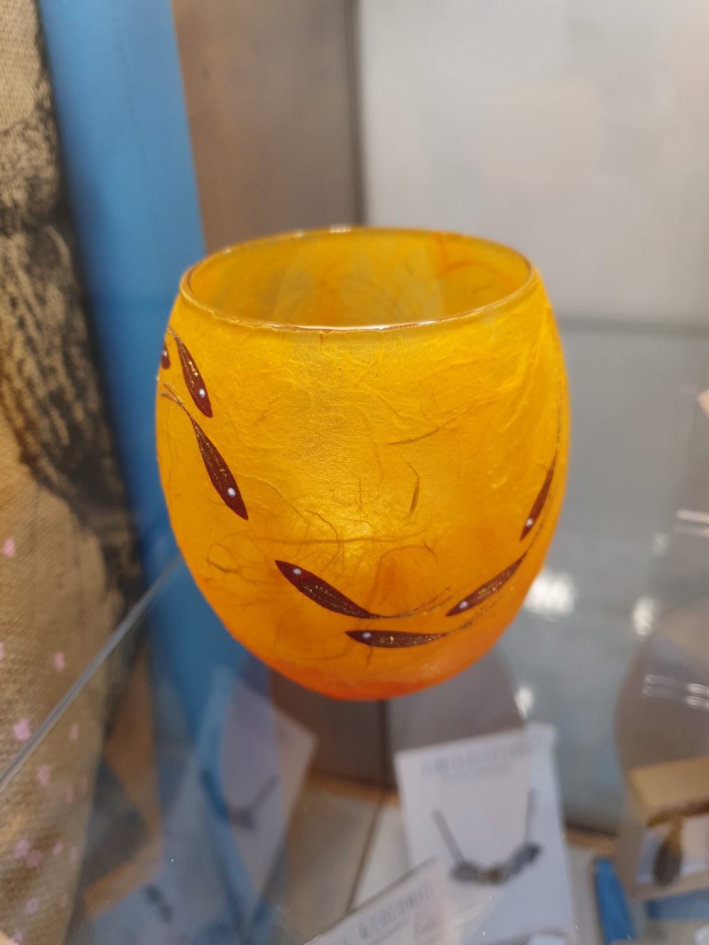 Strawsilk T light Votive Orange fish image 0