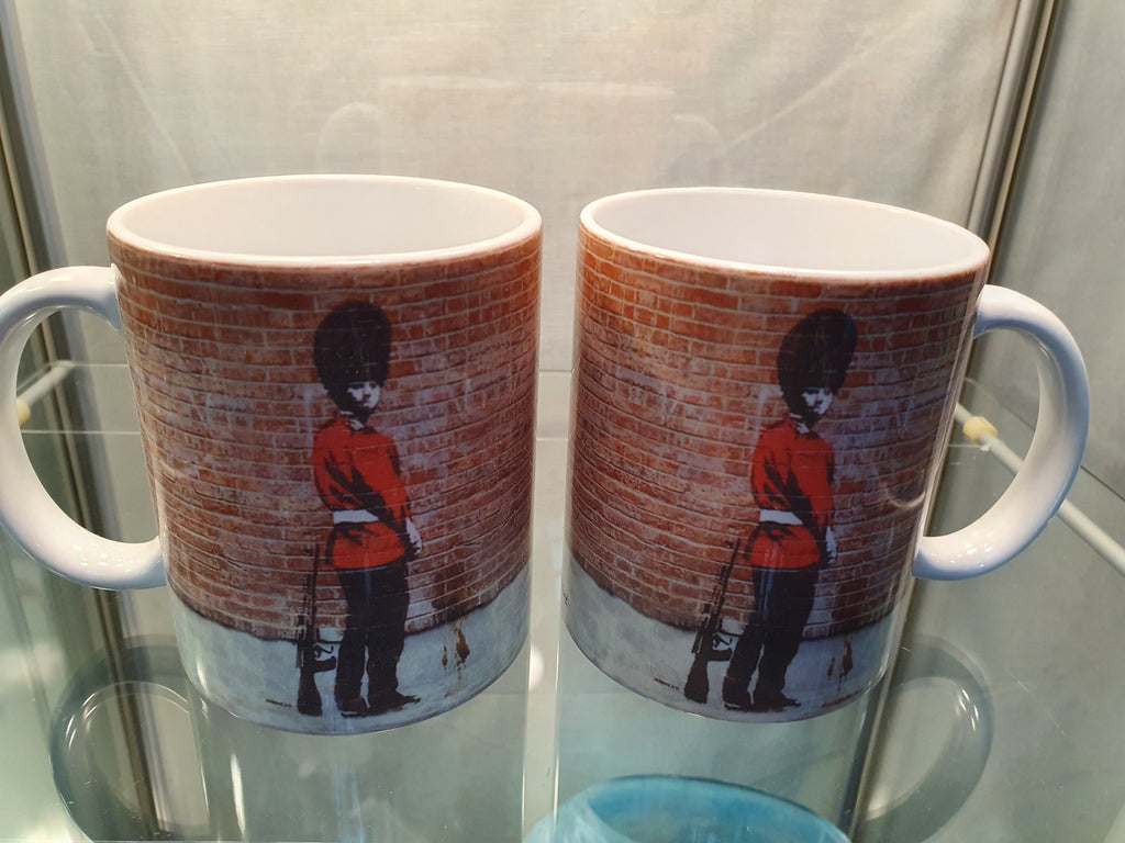 Banksy Mug Pi@@ing Soldier  image 0