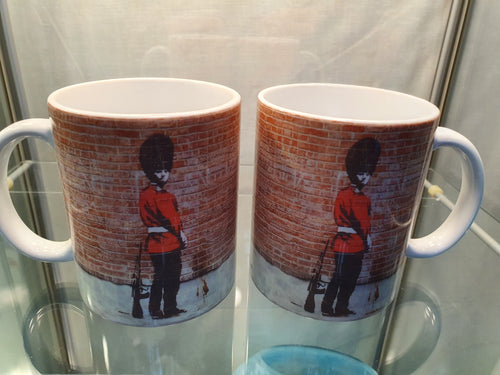 Banksy Mug Pi@@ing Soldier  image 0
