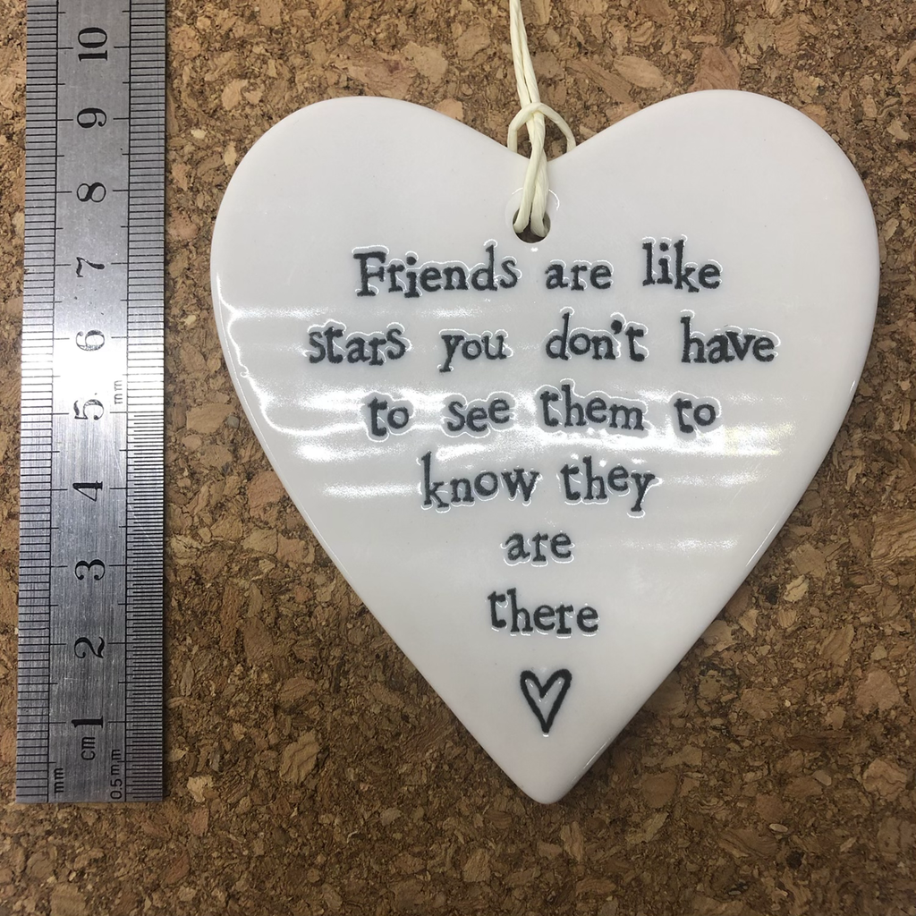 Ceramic Hanging Heart  Friends Are Like Stars image 2