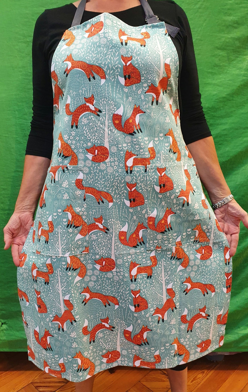 Ulster Weavers Cotton Apron Foxes  image 1