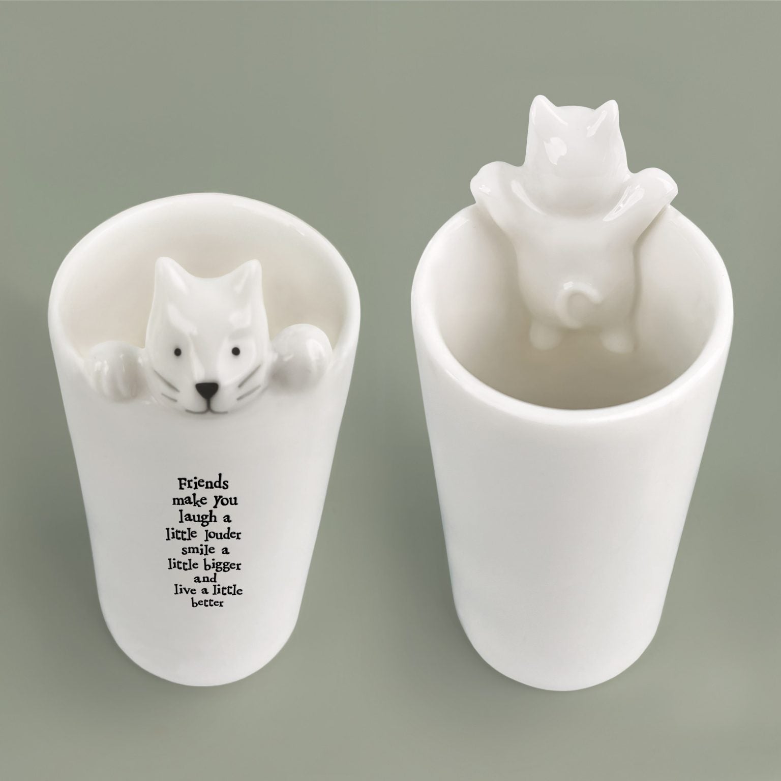 East of India Sentiment Cat Vase image 2