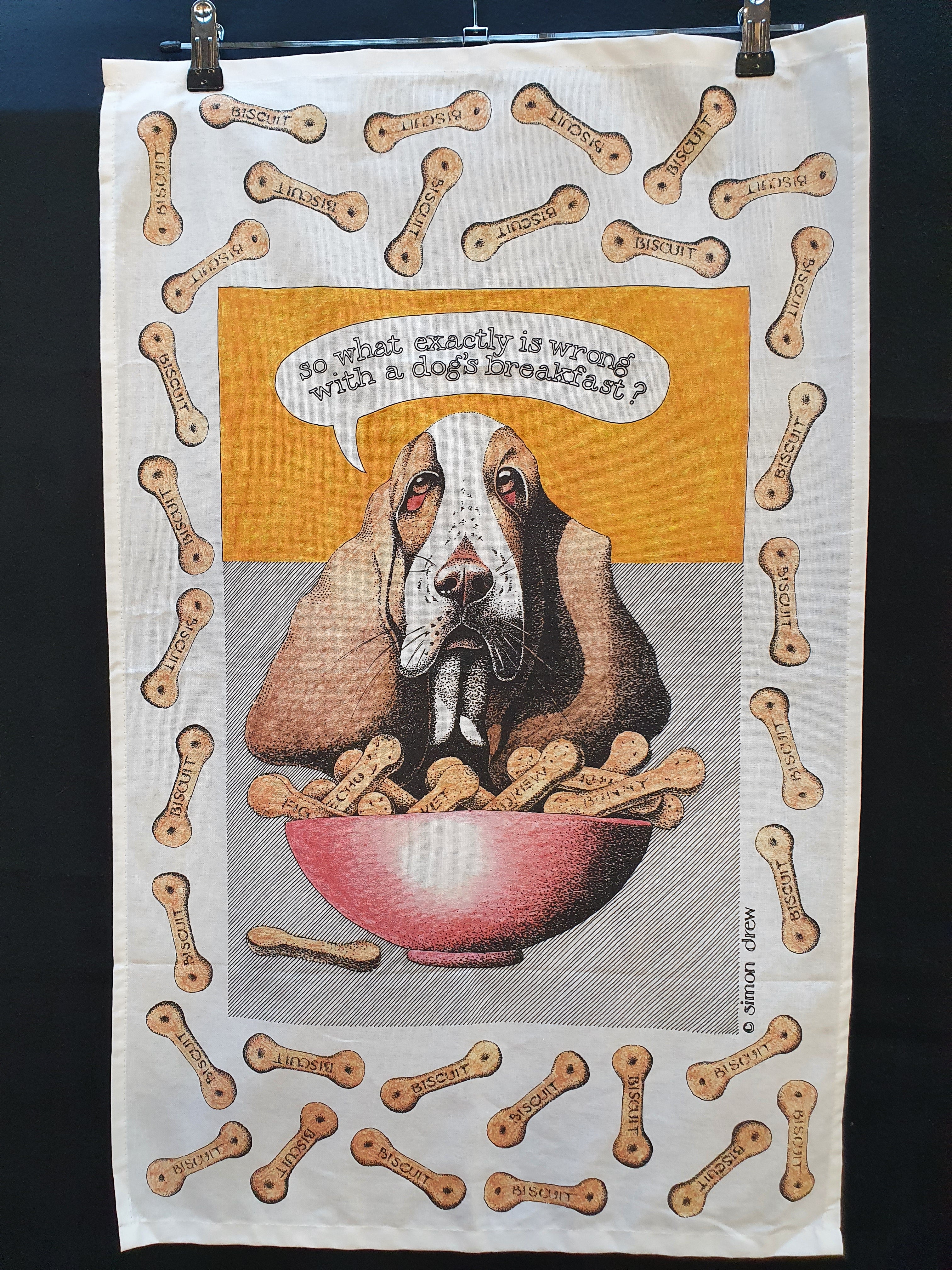 Simon Drew T towel Dogs Breakfast  image 0