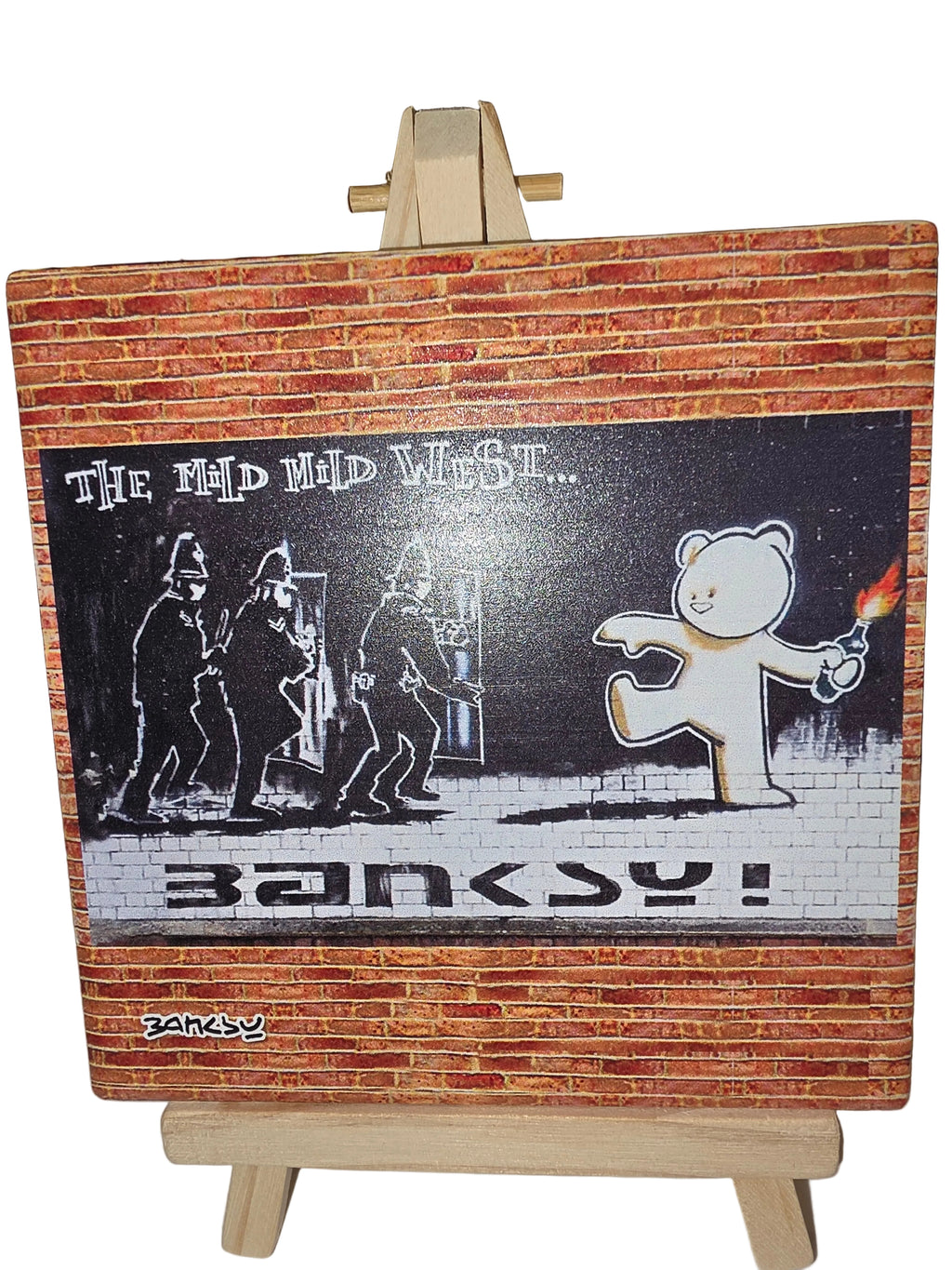Banksy Ceramic Coaster image 0