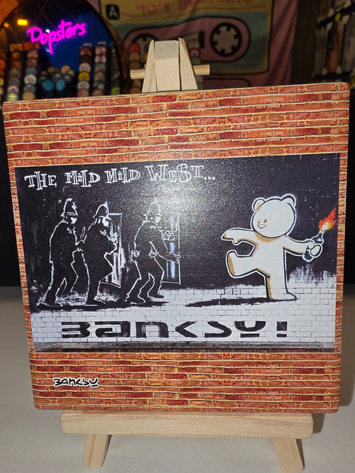Banksy Ceramic Coaster image 0