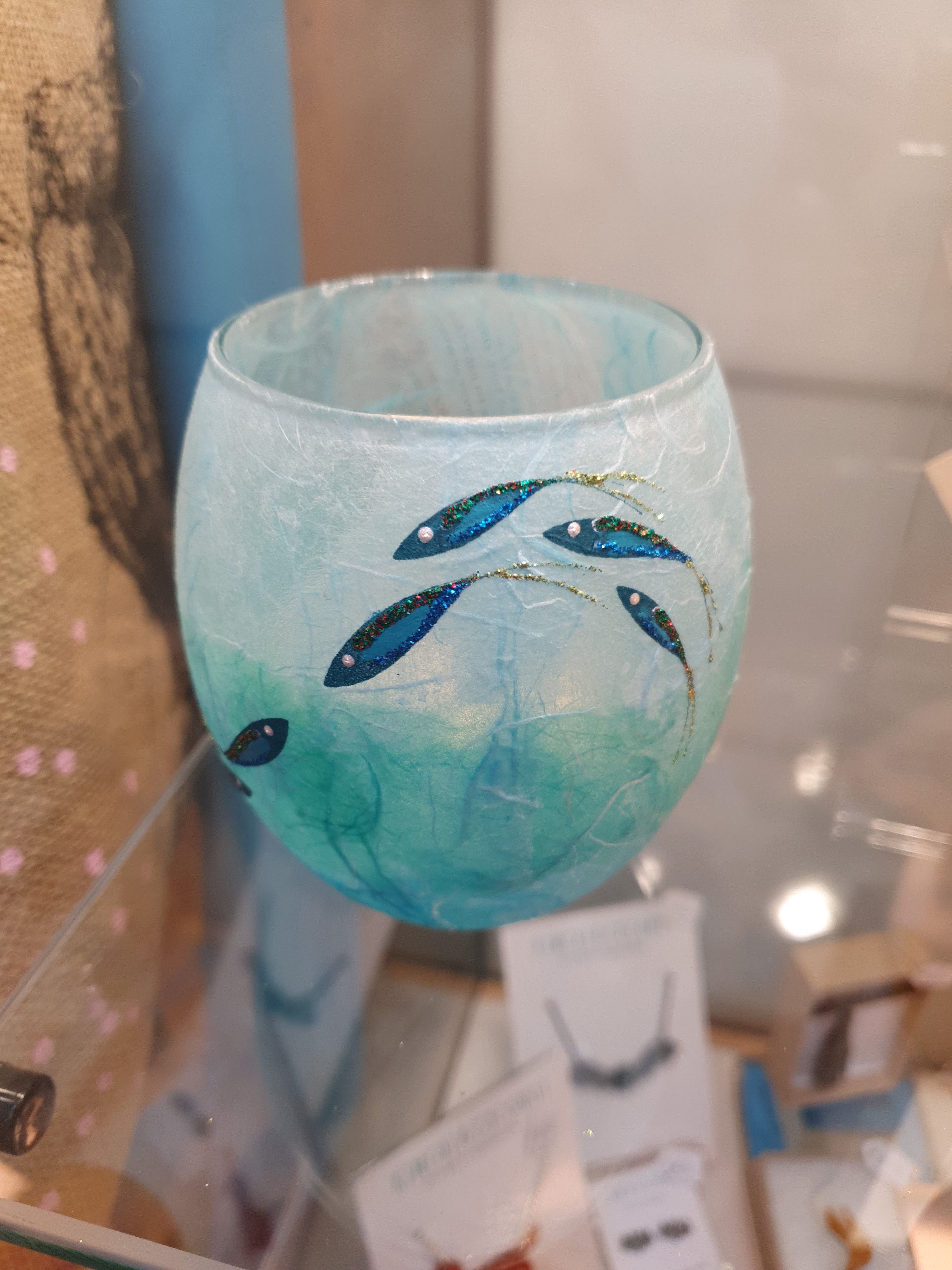 Strawsilk T light Votive Ocean fish image 1