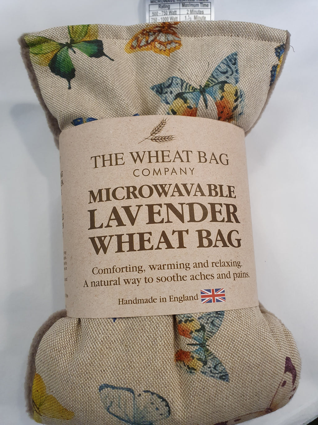 Microwavable Lavender Wheat Bag Butterfly image 0