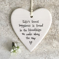 Ceramic Hanging Heart  Lifes Truest Happiness  image 0