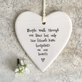 Ceramic Hanging Heart People Walk Through Our Lives image 0