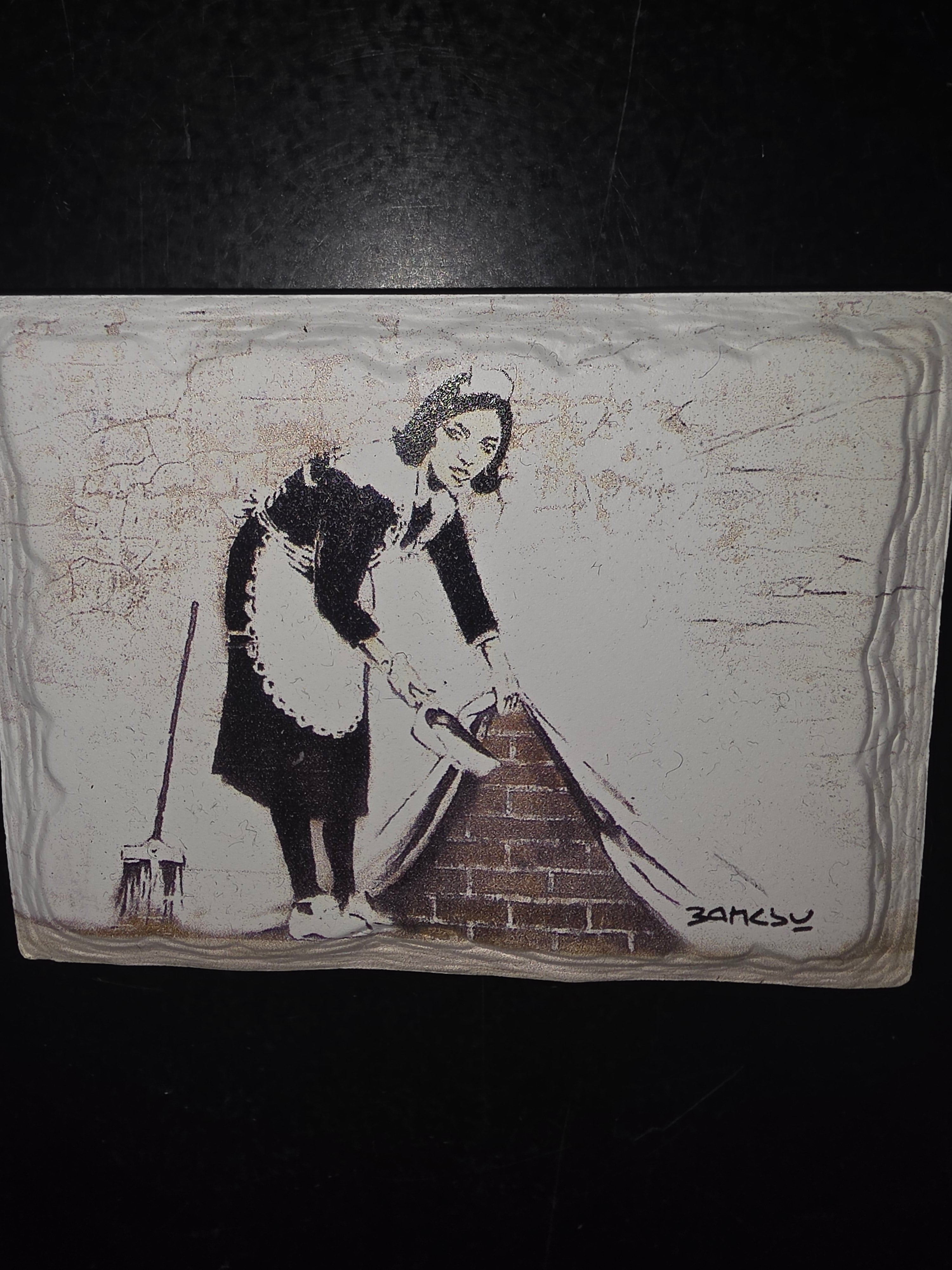 Banksy ceramic Magnet image 0