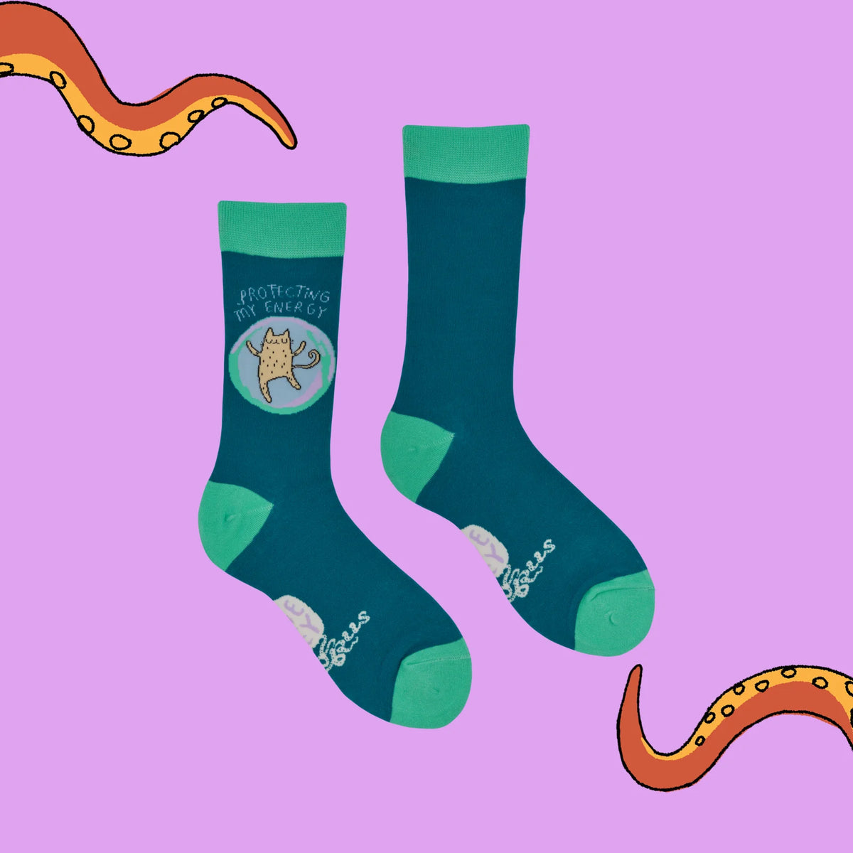 Socktopus Protecting my Energy socks