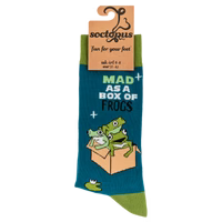 Socktopus Mad AS A Box Of Frogs Socks