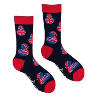 Socktopus Union Jack Rubber Duck Socks