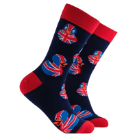 Socktopus Union Jack Rubber Duck Socks