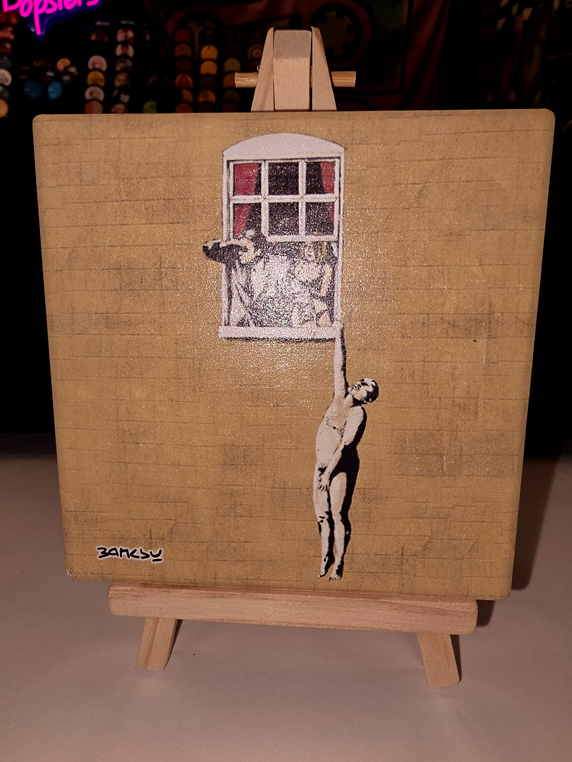Banksy Ceramic Coaster image 0