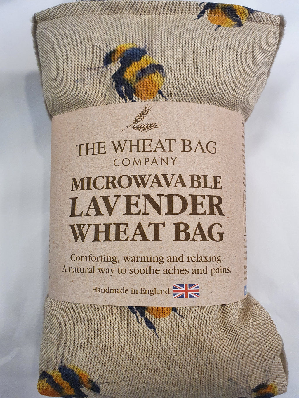 Microwavable Lavender Wheat Bag Bees image 0