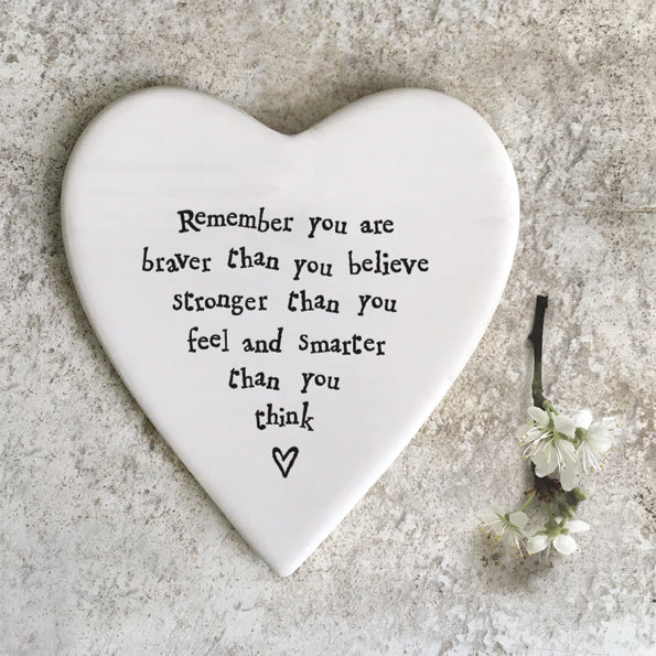 Ceramic Coaster Remember You Are Braver image 0