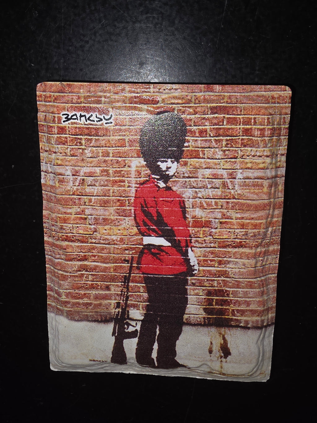 Banksy ceramic Magnet image 0