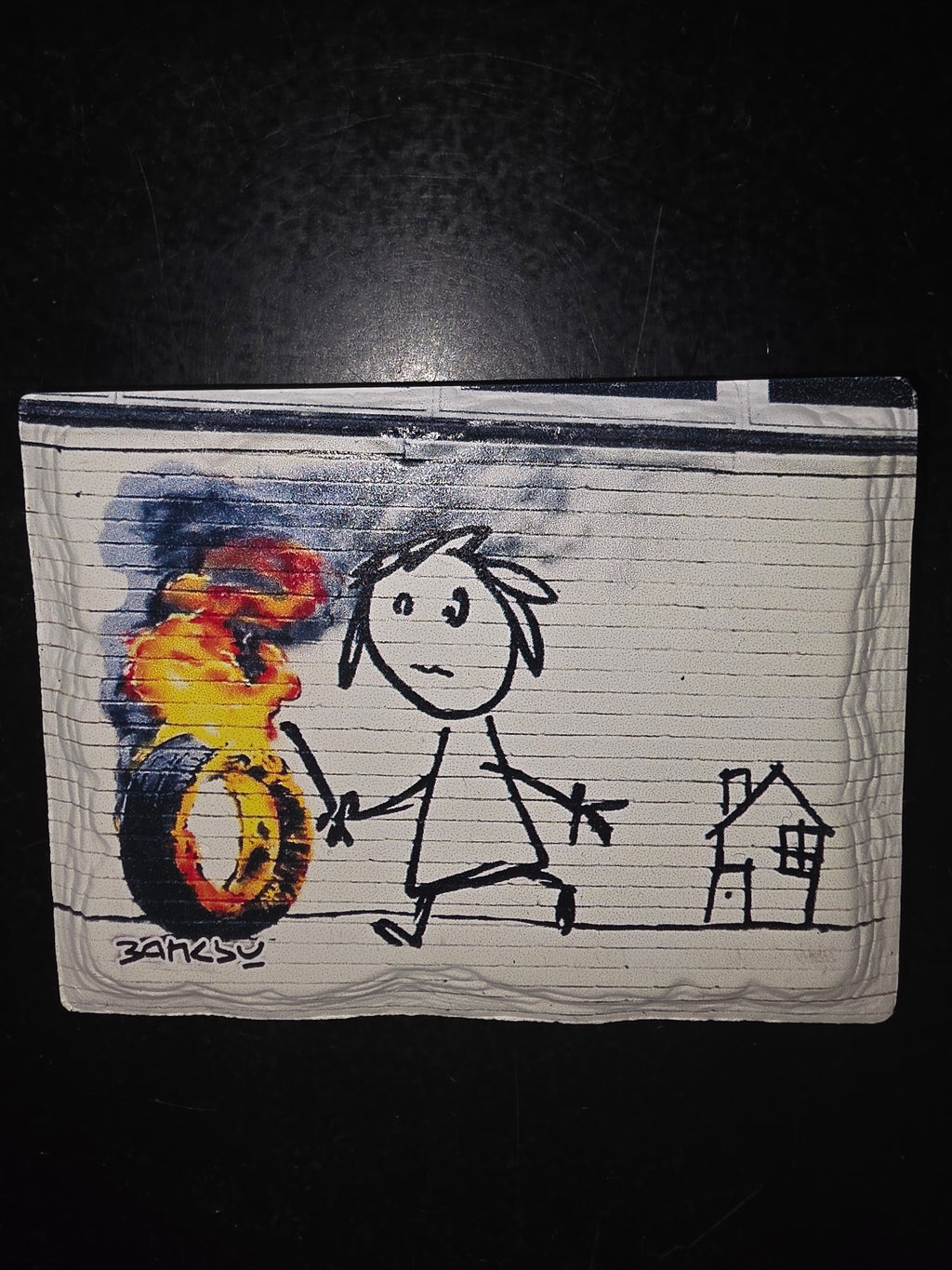 Banksy ceramic Magnet image 0
