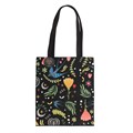 Midnight Bloom cotton tote bag image 0