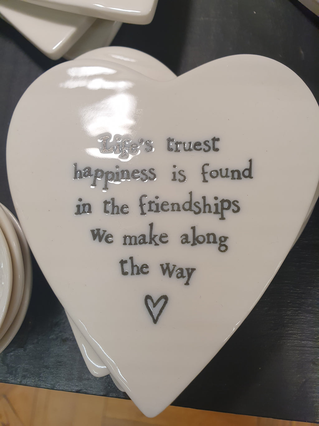East of India Coaster Lifes Truest Happiness Is Found In Friendships image 2