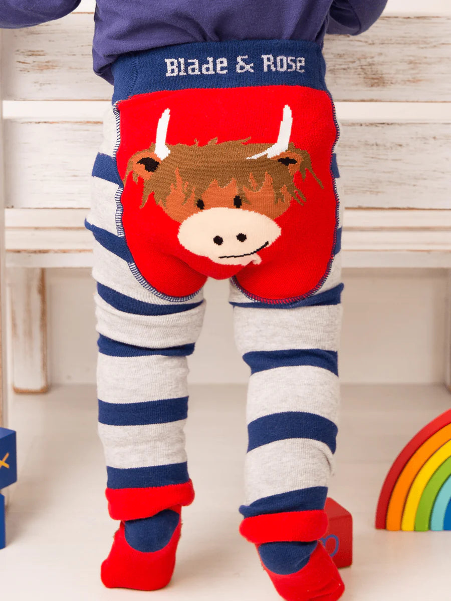 Blade and Rose Hamish the Highland Cow leggings image 0