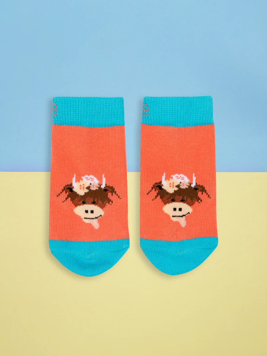 Blade and Rose Bonnie The Highland Cow Socks image 0
