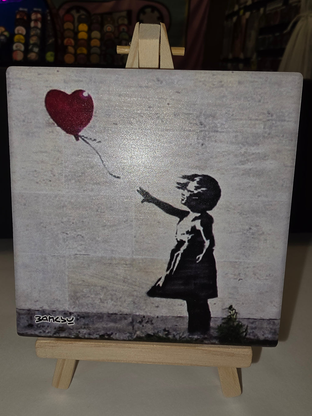 Banksy Ceramic Coaster image 0