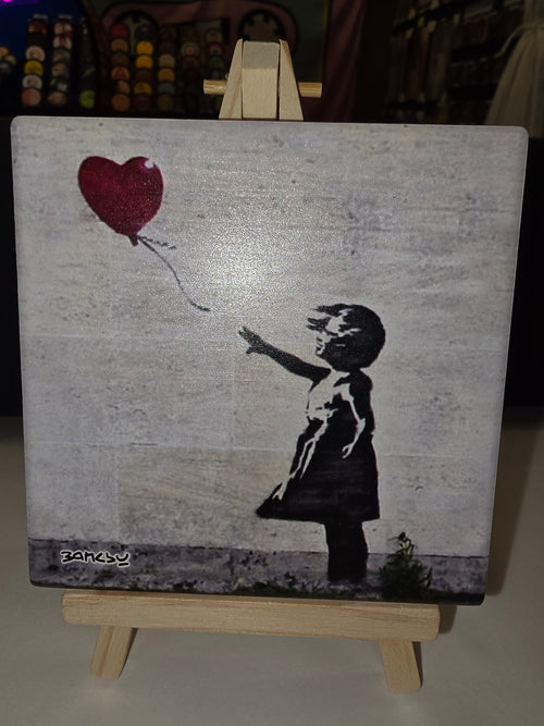 Banksy Ceramic Coaster image 0