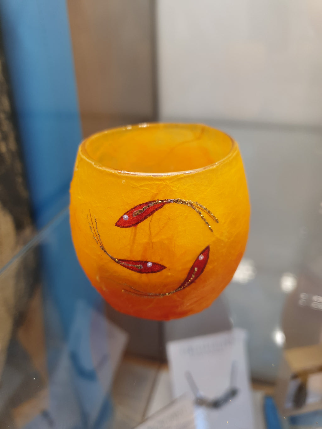 Strawsilk T light Votive Orange fish  image 0