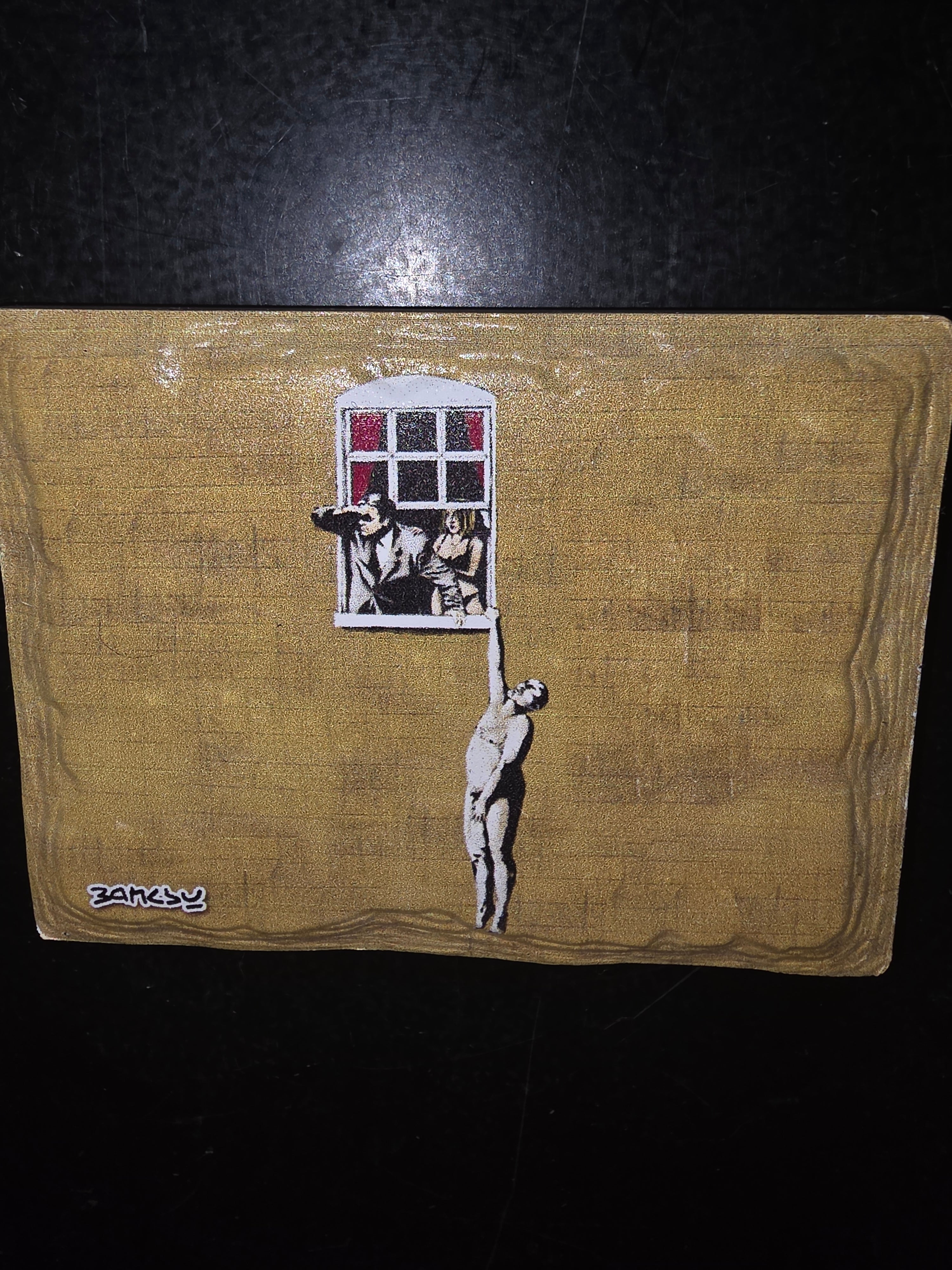 Banksy ceramic Magnet image 0