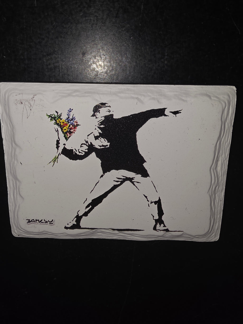Banksy ceramic Magnet image 0