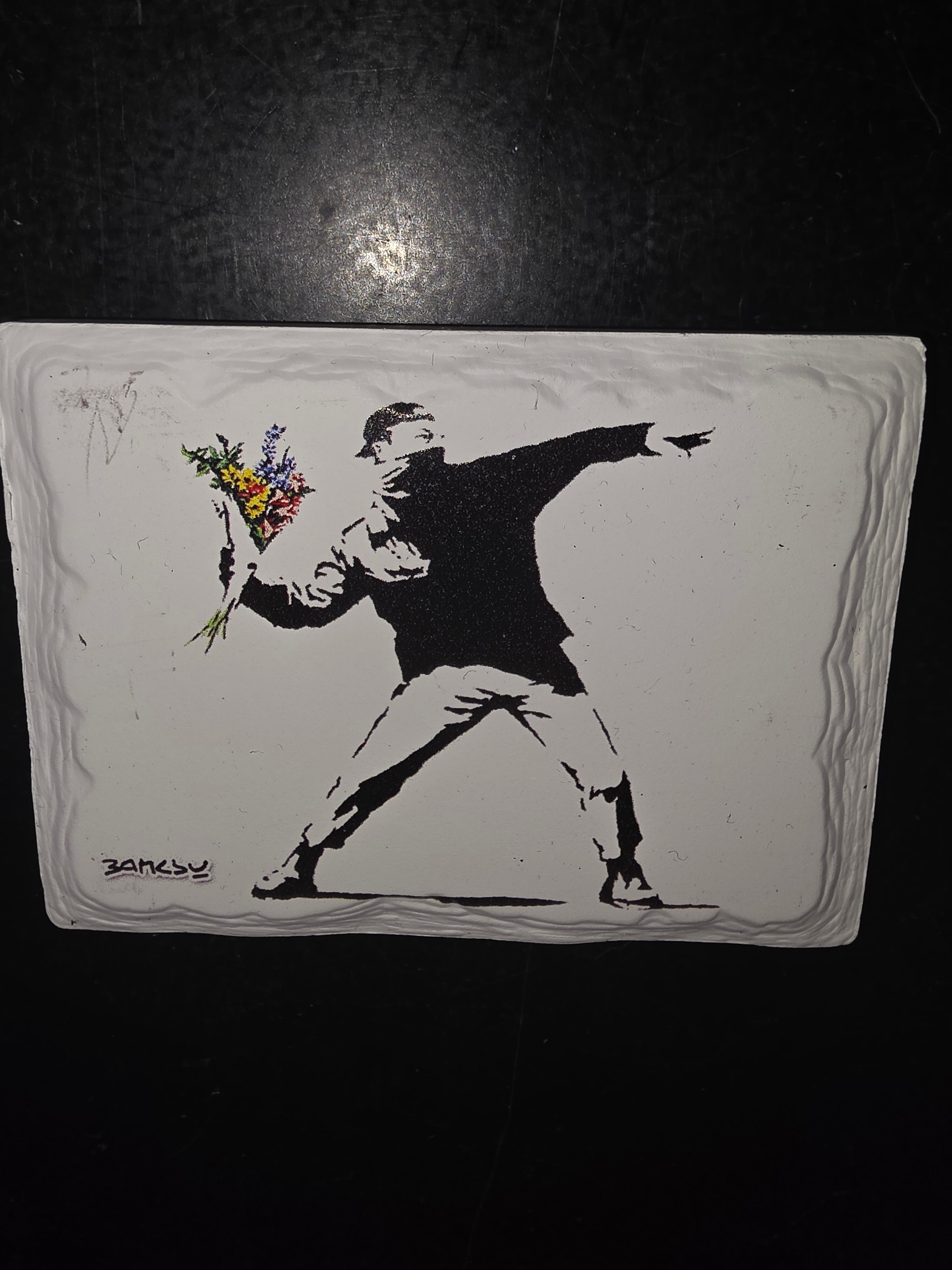 Banksy ceramic Magnet image 0